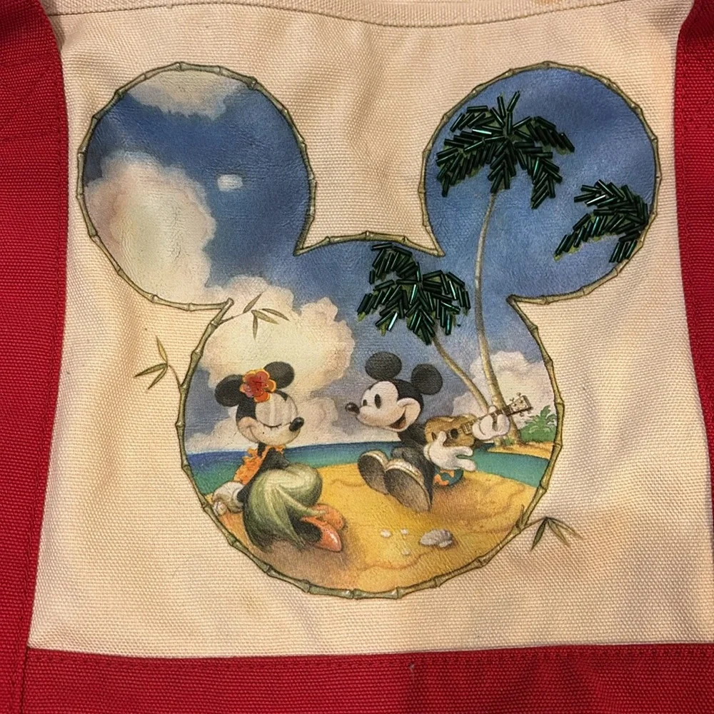 Disney Canvas Tote Bag with Red Accents - Picture 3 of 10